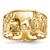 14k Lucky Symbols Cut Out 9mm Band R646