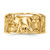 14k Lucky Symbols Cut Out 9mm Band R646