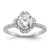 14K White Gold Lab Grown Diamond VS/SI FGH Round Semi-Mount Eng. Rin RM7989E-200-WLG