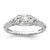 14K White Gold Lab Grown Diamond VS/SI FGH Semi-mount Engagement Rin RM9086E-100-WLG