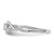 14K White Gold Lab Grown Diamond VS/SI FGH Complete Bypass Ring RM9707-047-CWLG