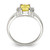 Sterling Silver Yellow & White CZ Ring QR4310-8