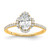 14K Gold Lab Grown Diamond VS/SI FGH Oval Semi-Mount Eng. Ring RM7990E-200-YLG