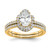 14K Gold Lab Grown Diamond VS/SI FGH Oval Semi-Mount Eng. Ring RM7990E-200-YLG