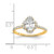 14K Gold Lab Grown Diamond VS/SI FGH Oval Semi-Mount Eng. Ring RM7990E-200-YLG