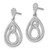 Brilliant Embers Sterling Silver Rhodium-plated 148 Stone Micro Pav CZ Dangle Post Earrings QMP1269