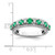 14k White Gold Polished Emerald and Diamond Ring RM8392-EM-041-WA