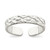 Sterling Silver Toe Ring QR628