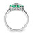 14k White Gold Emerald and Diamond Floral Ring RM7192-EM-022-WA