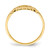 14K Cross Inside Oval W/Scroll and Heart Ring R851