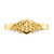 14K Cross Inside Oval W/Scroll and Heart Ring R851