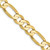 10k 8.75mm Concave Open Figaro Chain 10LF220-24