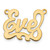 10k Yellow Gold Polished Name Plate 10XNA137Y