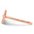 Sterling Silver Rose Gold-plated Sideways Cross Ring QR5883P-6