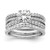 14K White Gold Lab Grown Diamond VS/SI FGH Round Semi-Mount Eng. Rin RM7991E-100-WLG