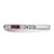 Sterling Silver Rhodium-plated Created Ruby and Round CZ Band QR7027-8