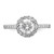 14K White Gold Lab Grown Diamond VS/SI FGH Halo Eng Semi-mount Ring RM2057E-100-7WLG