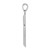 10k White Gold Tubular Cross Pendant 10D1660W