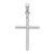 10k White Gold Tubular Cross Pendant 10D1660W