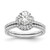 14K White Gold Lab Grown Diamond VS/SI FGH Round Semi-Mount Eng. Rin RM7989E-100-WLG