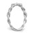14k White Gold Criss-Cross 1/8 carat Diamond Complete Wedding Band RM2576B-012-WAA