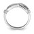 Sterling Shimmer Sterling Silver Rhodium-plated 20 Stone CZ Infinity Symbol Ring QR6528-8