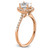 14kr Oval Halo Engagement Lab Grown Diamond VS/SI FGH Complete Ring RM2058E-050-7CRLG