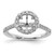 14K White Gold Lab Grown Diamond VS/SI FGH Halo Eng Semi-mount Ring RM2057E-150-7WLG