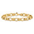 14K Polished and Textured Fancy Link Bracelet SF2395-7.75