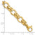 14K Polished and Textured Fancy Link Bracelet SF2395-7.75