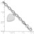 14k White Gold Dangle Heart Bracelet SF1823-8.5