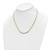 14K & White Rhodium D/C Twisted Fancy Necklace SF2816-18