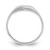 Sterling Silver RH-plated Polished Elongated Heart Children's Ring QR5966-4