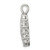 Sterling Silver Rhodium-plated CZ Heart Pendant QP1354