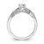 14K White Gold Lab Grown Diamond VS/SI FGH Round Complete Eng Ring RM2514E-050-7CWLG