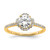 14K Gold Lab Grown Diamond VS/SI FGH Round Semi-Mount Eng. Ring RM7989E-100-YLG
