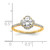14K Gold Lab Grown Diamond VS/SI FGH Round Semi-Mount Eng. Ring RM7989E-100-YLG
