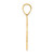 14k Brushed Border Script Number 42 Pendant SCN42