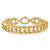 14K Yellow Gold Polished Fancy Curb Link Bracelet SF2582-8.5