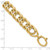 14K Yellow Gold Polished Fancy Curb Link Bracelet SF2582-8.5