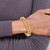 14K Yellow Gold Polished Fancy Curb Link Bracelet SF2582-8.5