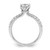 14K White Gold Lab Grown Diamond VS/SI FGH Cushion Semi-Mount Eng. R RM7992E-100-WLG