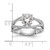 14k White Gold Criss-Cross Peg Set 3/8 carat Diamond Semi-mount Engagement Ring RM2551E-039-WAA