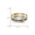 Chisel Titanium Brushed with 14k Gold Inlay 6mm Flat Band TB217-8