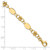 14K Polished and Diamond-cut Beaded Fancy Plus 1in ext. Bracelet SF2981-7.25