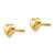 14k Madi K Sm. Puffed Heart Earrings SE434