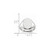 14k White Gold 11.5x8.0mm Closed Back Signet Ring RS555