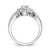 14K White Gold Lab Grown Diamond VS/SI FGH Complete Engagement Ring RM2554E-050-7WLG