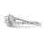 14K White Gold Lab Grown Diamond VS/SI FGH Complete Engagement Ring RM2554E-050-7WLG