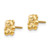 14k Madi K Polished Teddy Bear Screwback Earrings SE314